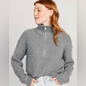 OLD NAVY • 1/2-Zip Shaker-Stitch Pullover for Women